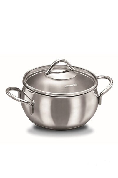 KORKMAZ Çelik Tencere 24 Cm Tombik Model Tencere 24 Cm