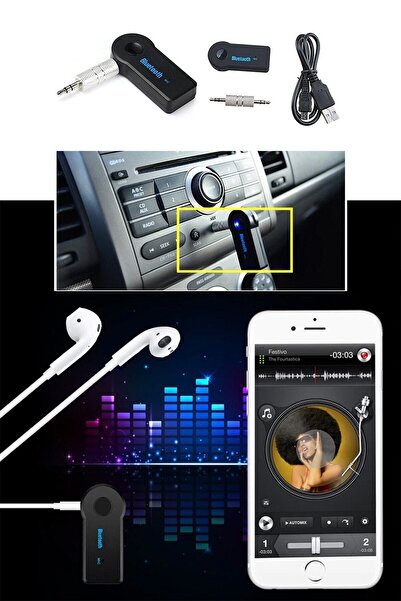 Powermaster Pm-12767 Mikrofonlu Araç Bluetooth Çevirici (araç Aux Ile Kablosuz Bağlantı)