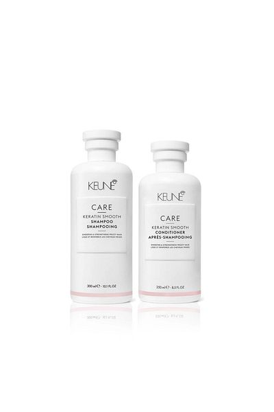 Keune Keratin Smooth Shampoo and Conditioner - 300 ml & 250 ml Set of 2