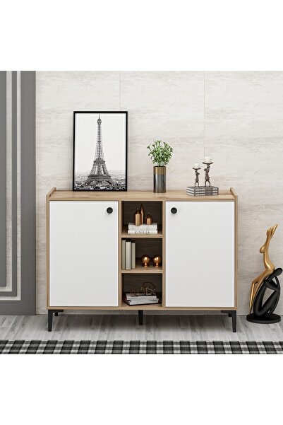 DEKOR İDA Ida Dekor Lova Konsol - Çok Amaçlı Dolap Çırağan - Beyaz