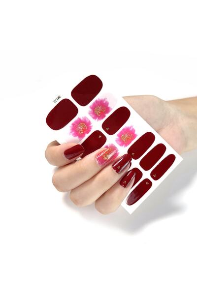 Ocean Tırnak Oje Sticker, Tırnak Dövmesi, Kolay Uygulanabilir, 14'lü Nail Art Set