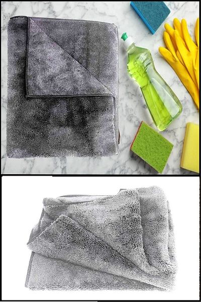 alorez Extra Thick Gray Floor Cloth 50cmx70 Cm