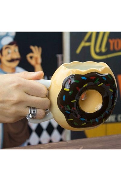 hediyeconcepti Donut Shaped Mug