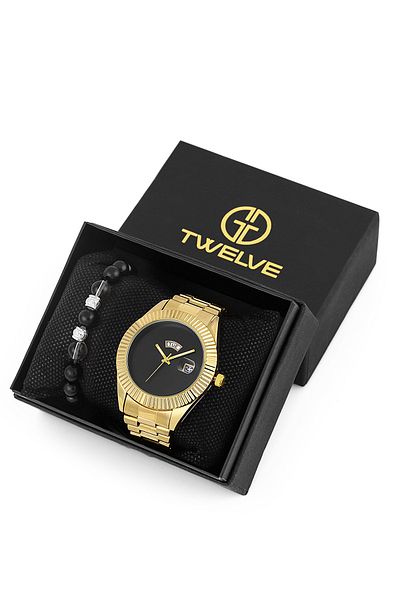 Twelve Special Boxed Steel Men's Wristwatch / Rlx Premium Series