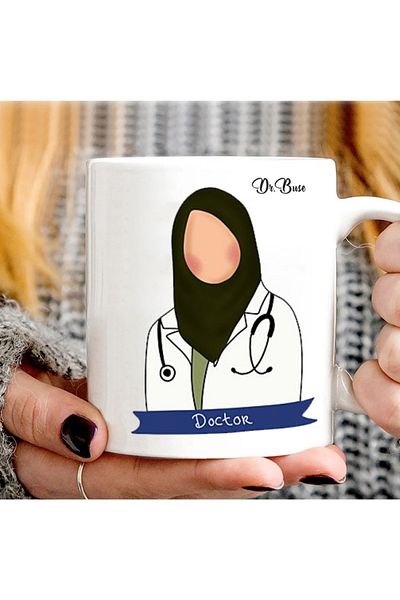 sıradışıhediyem كوب بطابع الطبيب