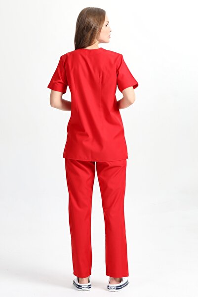 BAŞAK Zarfyaka Doktor Hemşire Forması Takım (alpaka Kumaş)