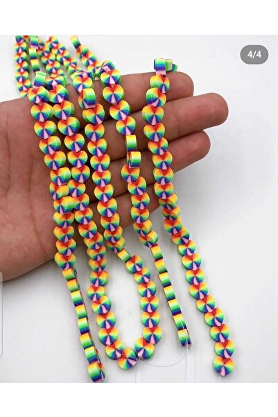 ella'nın çarşısı 20 bucăți de mărgele colorate în formă de inimă din polimer ...