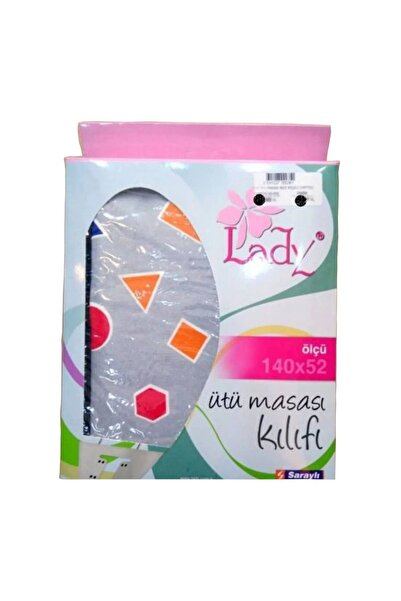 Lady Xxx Keçeli 140x52 Cm Gri Desenli Ütü Masası Kılıfı
