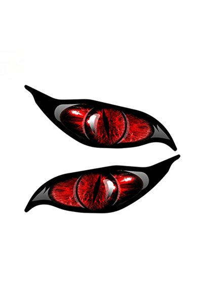 TSC Kırmızı Gözler Araba Sticker Yapıştırması Oto Etiket 13cm