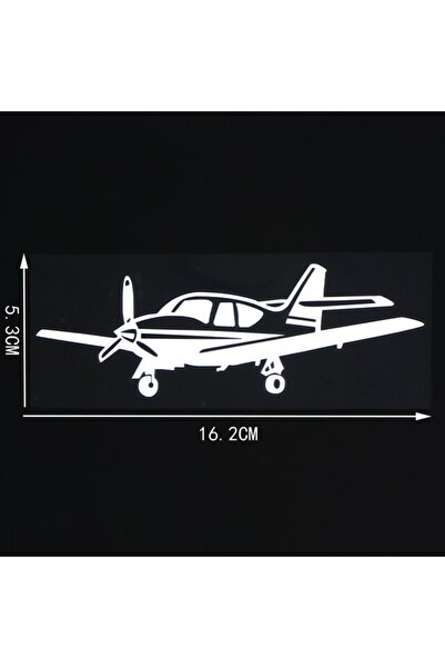 TSC ملصق طائرة بمحرك واحد مع مروحة 16 سم باللون الأبيض