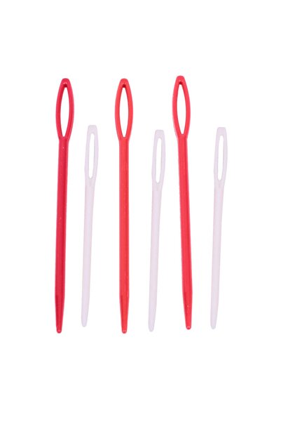 serpildüğme Plastik Yün İğnesi 1 Paket 6 Adet