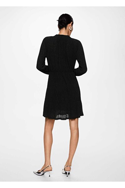 MANGO Woman Dokuma Mini Elbise