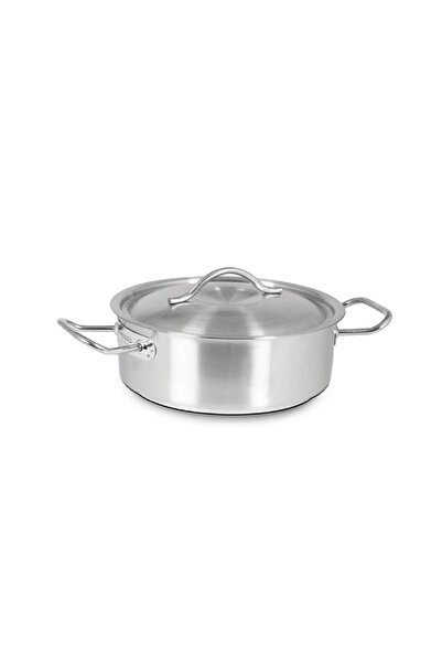 ÖZBİR وعاء أسطواني من الفولاذ المقاوم للصدأ بقاعدة 24 × 15 سم سعة 6.6 لتر