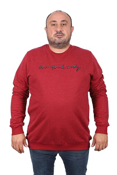 Starbattal Plus Size Sweat New York City 22704-burgundy