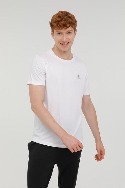 lumberjack T-shirt M-ct100 Basıc Pes C Λαιμόκοψη Beyaz Erkek Kısa Kol