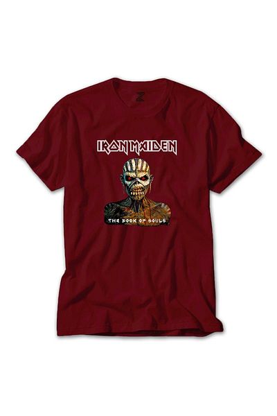Z zepplin Iron Maiden The Book Of Souls Red T-Shirt
