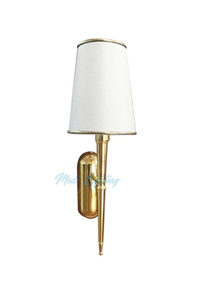 Modi Lighting Tekli Konik Şapkalı Gold Beyaz Modern Aplik Mod-ap4403-1gb