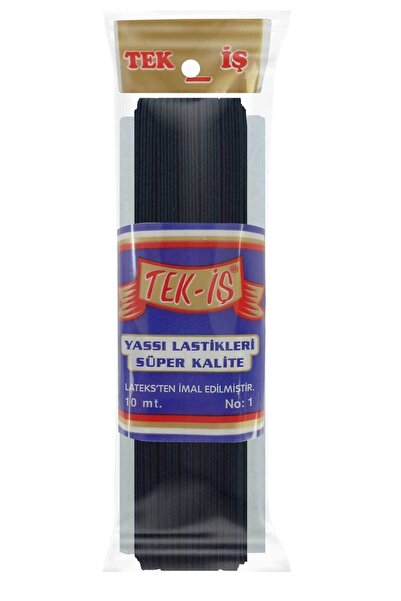 Tek-İş Tekiş Lastik Paça Lastiği 6 Mm Yassı 10 Mt