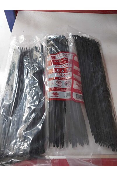 Plastik Kelepçe Cırt Kelepçe 45cm 8*8 100 Adet Beyaz Ve Siyah Renk Seçeneği