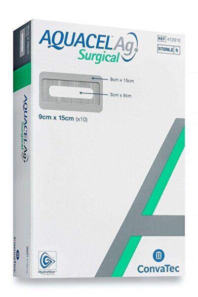AQUACEL Concatec Ag Surgıcal Cerrahi Yara Örtüsü 9 * 15 Cm 1 Adet