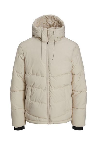 Jack & Jones Ανδρικό μπεζ παλτό Jack Jones Copenhagen Puffer Jacket 12215130 -06
