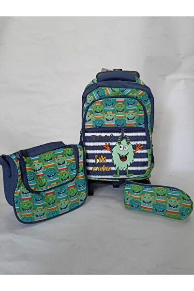 ASTRAL Шкільний рюкзак із зеленим візерунком