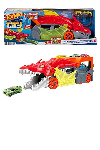 Oyuncakfabrikasi Hot Wheels Fırlatıcı Ve Taşıyıcı Ejderha