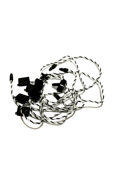 Grdall Locked Rope, Locked Label Rope Black-white 50 Pieces