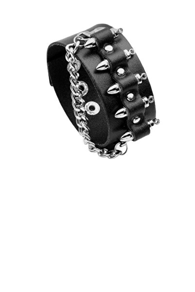 targay Βραχιόλι με καρφιά σε στυλ Gothic Punk Metallica με καουμπόικη αγκράφα