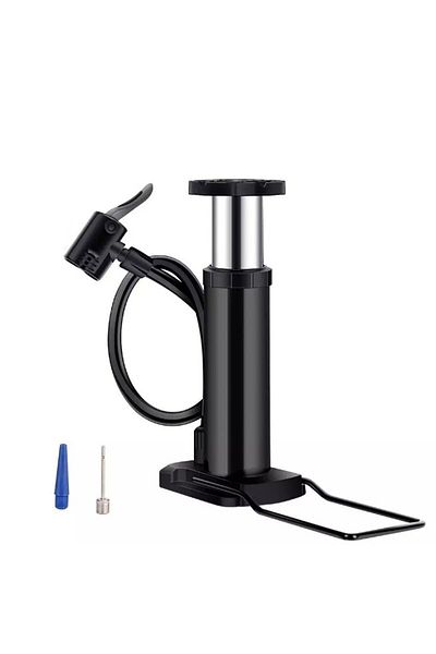Wiwi Pompă pentru bicicletă de 17 cm Pompă pentru umflare a aerului pentru anvelope Motor auto pentru bicicletă Pompă pentru umflare pentru barcă cu bile Cadou de capăt