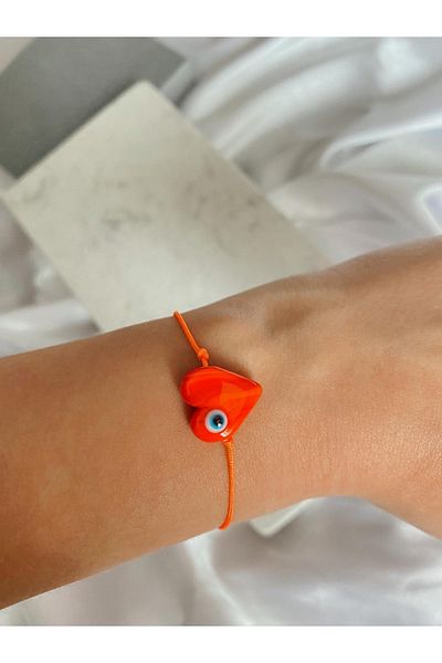 SWORDS CONCEPT Handmade Adjustable Murano Glass Heart Bracelet Gift