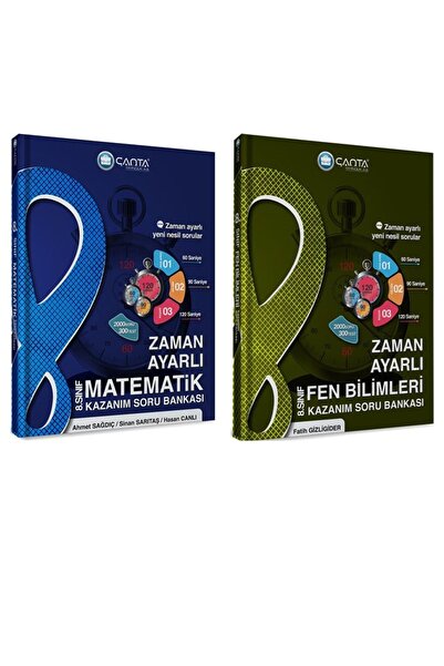 Çanta Yayıncılık 8.sınıf Yeni Nesil Matematik Ve Fen Bilimleri Zaman Ayarlı K...