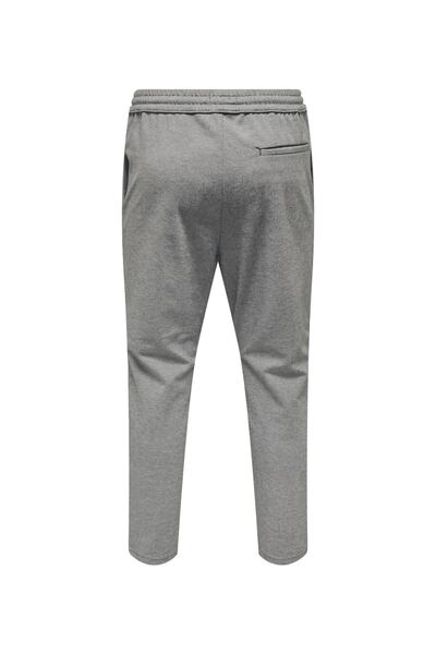 Only & Sons Normal Bel Rahat Gri Melanj Erkek Chino Pantolon 22022454_onslınus Pant Crop 2454