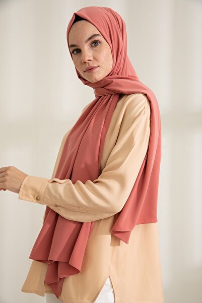 Larissa Scarf Medina Silk Shawl Coral