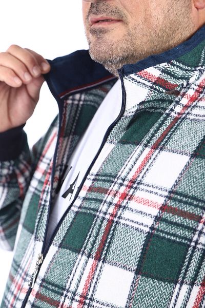 Starbattal Μεγάλο μέγεθος Stand-up Collar Sweat Lumberjack 22219-neftı