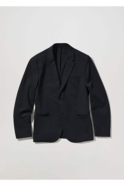 MANGO Man Dar Kesim Pamuklu Blazer Ceket