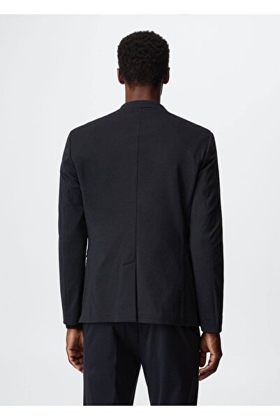MANGO Man Dar Kesim Pamuklu Blazer Ceket