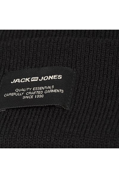 Jack & Jones Мъжка барета Jack Jones Jacdna Black