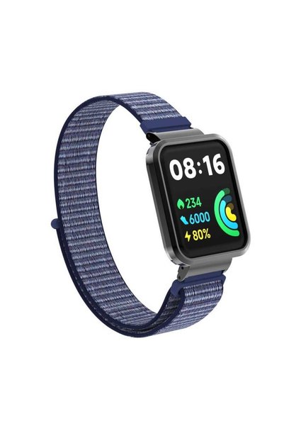 UnDePlus Xiaomi Redmi Watch 2 Lite Kordon Kasalı Hasır Kordon Midnight Blue-no1