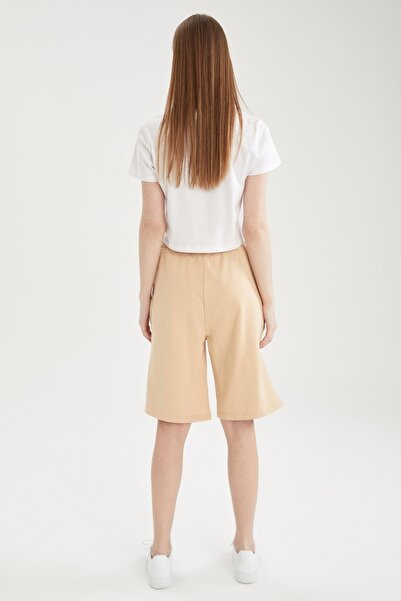 DeFacto Relax Fit βερμούδα με δαντέλα στη μέση