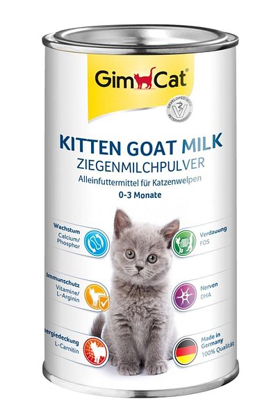 Gimcat مسحوق حليب الماعز للقطط الصغيرة من جيم كات - 200 جرام