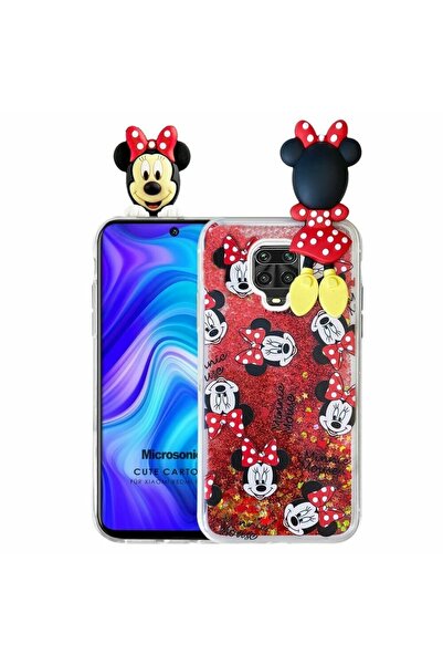 SEGRETO Xiaomi Redmi Note 9s Note 9 Pro Uyumlu Sulu Simli Mickey Mouse Kılıf