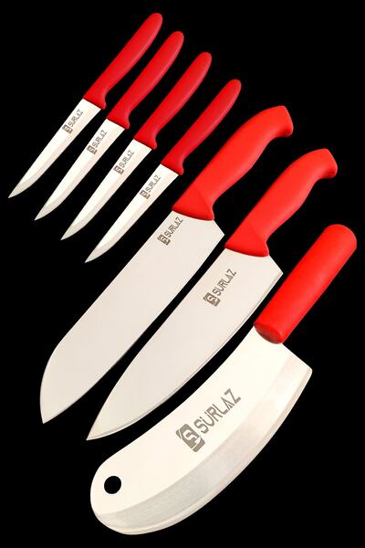 SürLaz 7 Parça Şef Bıçak Seti Pro Meyve Sebze Bıçakları