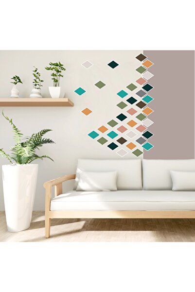 Aysprint Set de autocolante de perete cu model de prismă