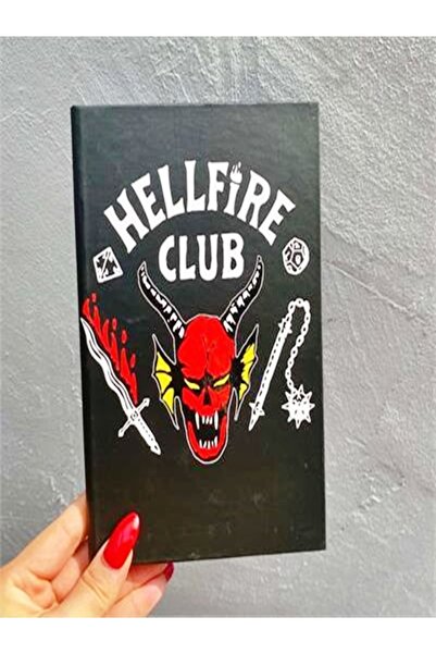 GALAXYBUTIQUE Stranger Things Siyah Çizgisiz Sert Kapaklı Defter