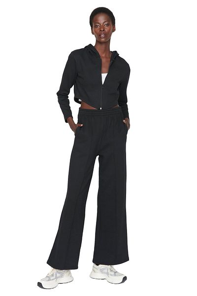 Trendyol Collection Trainingsanzug - Schwarz - Regular Fit