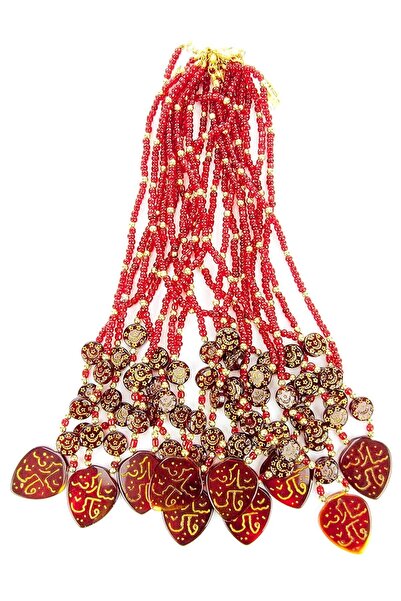 hüseyin ceran قلادة عقيق حجري 10 قطع