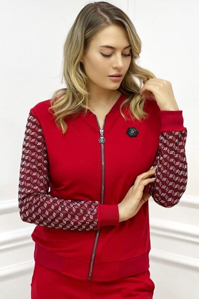 RICH GLAM Дамски памучен анцуг с две прежди с голям размер на карирани кристали