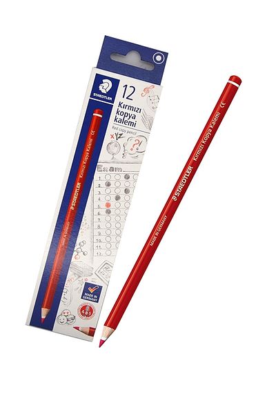 Staedtler 3 Red Copy Pens - 3 Red Pens