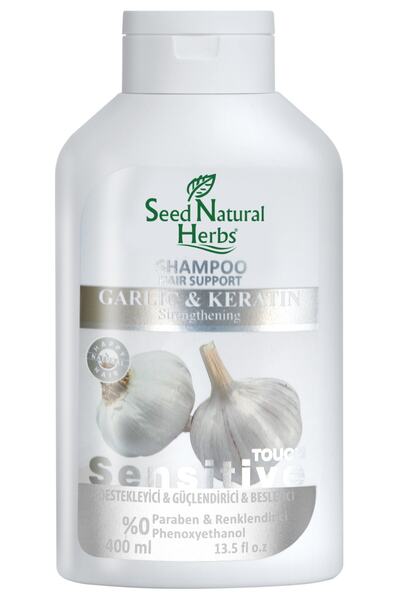 Seed Natural Herbs 400 Ml Garlic and Keratin Shampoo -8681137004011